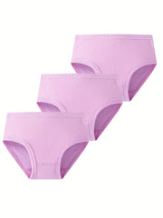 3pcs Girls Cotton Briefs Underwear Panties Toddler Kids