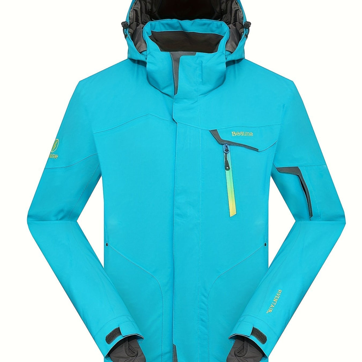Men's Thermal Fleece Skiing Hooded Jacket Windproof Waterproof Windbreaker