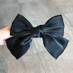 Satin Bowknot Hair Clip French Barrette Y2K Hair Accessories Women