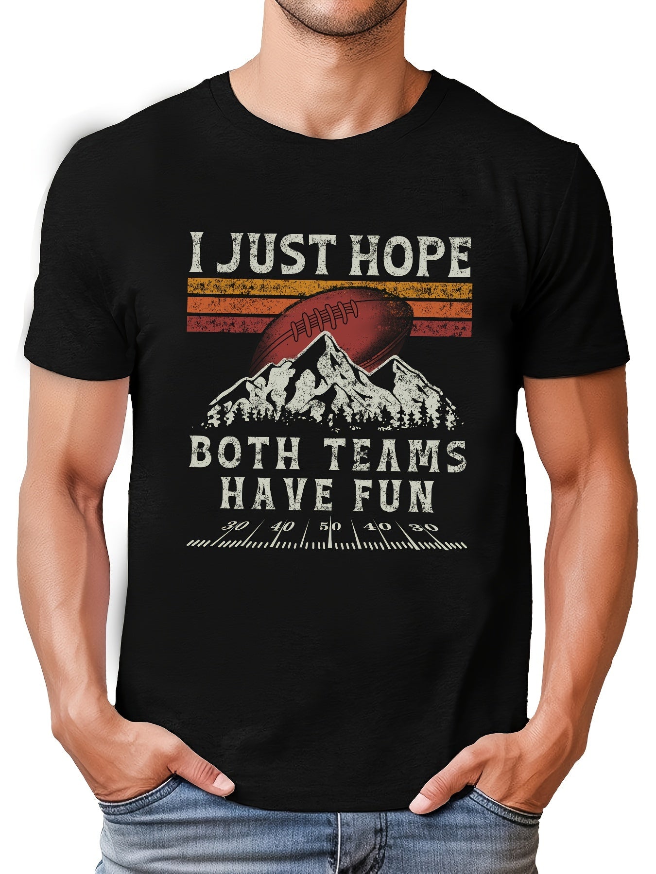Fun for Both Teams Men's Graphic Tee Shirt