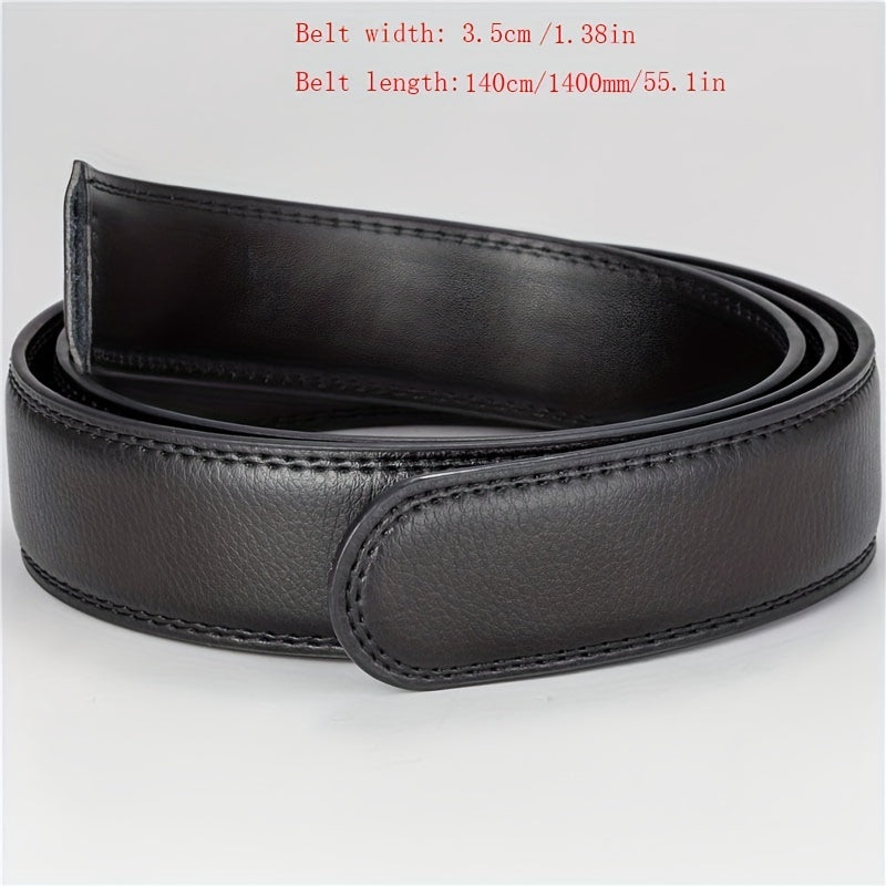 High Buckle Men's Belt Automatic Buckle Belt Business