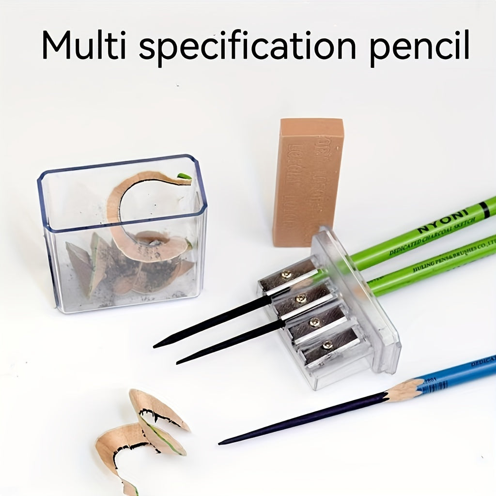 4-in-1 Pencil Sharpener with Charcoal Pen 14b