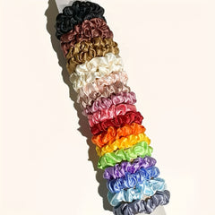 40PCS Satin Silky Hair Tie Elastic Scrunchie Ponytail Hair Rope