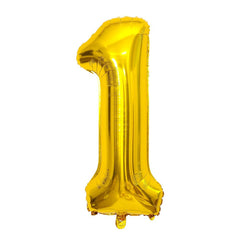 40in Golden Number 0-9 Aluminum Film Balloon Birthday Party Wedding Decor