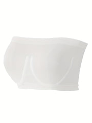  Seamless Non Padded Sporty Bandeau Bra