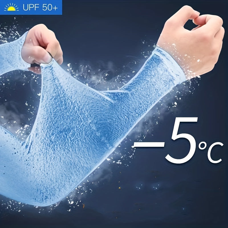 Women Sun Protection Arm Sleeves Outdoor Cycling UV Protection Arm Sleeves