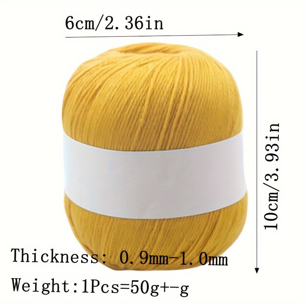 2pcs Hand Woven Cashmere Scarf Sweater Thread DIY Yarn 50g pc