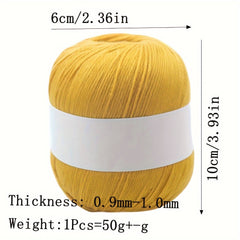 2pcs Hand Woven Cashmere Scarf Sweater Thread DIY Yarn 50g pc