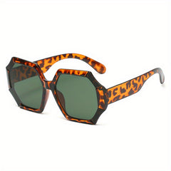 Y2K Large Polygon Sunglasses UV400 Sun Shades