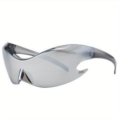 Y2K Sunglasses Wrap Around UV400 Sun Shades Photochromic for Women Men