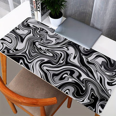Topographic Map Large Mouse Pad Rubber Lock Edge Keyboard Mat