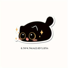 40pcs Cartoon Cat Waterproof Stickers with Playful Expressions