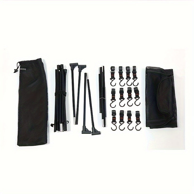 Double Layer Mesh Pocket Rack for Camping
