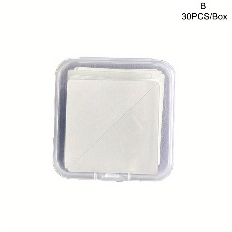 Collar Sticker For Shirt Anti-roll Inner Shaper Adhesive Pads - Pack of 30