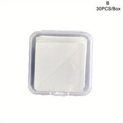 Collar Sticker For Shirt Anti-roll Inner Shaper Adhesive Pads - Pack of 30
