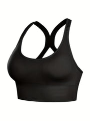 5pcs Sports Bras Cut Out Breathable Push Up Shockproof Women's Lingerie