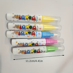 4pcs Reusable Magic Watercolor Books for Kids Educational Cartoon Coloring Set