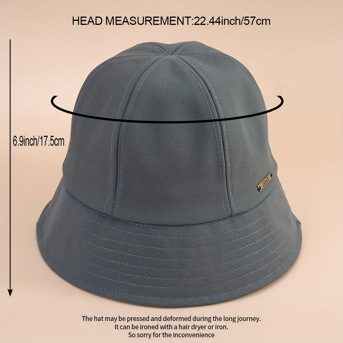 Denim Bucket Hat Men Women Sunshade Basin Hat Sunscreen All-match