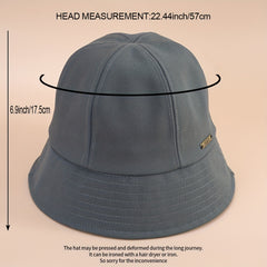 Denim Bucket Hat Men Women Sunshade Basin Hat Sunscreen All-match