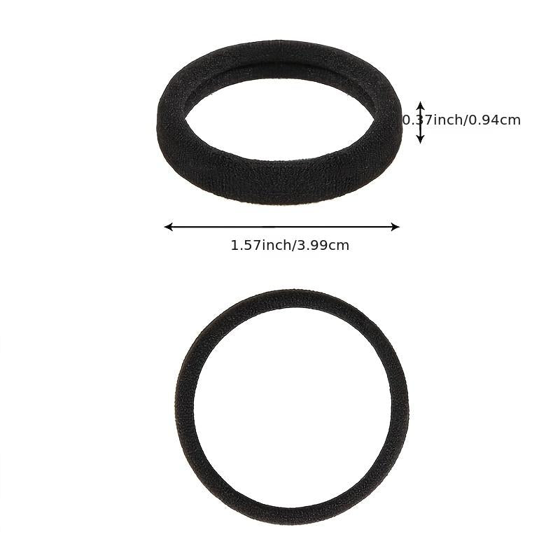 100pcs Seamless Hair Ties No Damage Elastic Ponytail Holders
