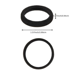 100pcs Seamless Hair Ties No Damage Elastic Ponytail Holders