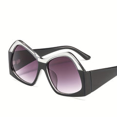 Y2K Oversized Irregular Sunglasses UV400 Shades Decorative Glasses