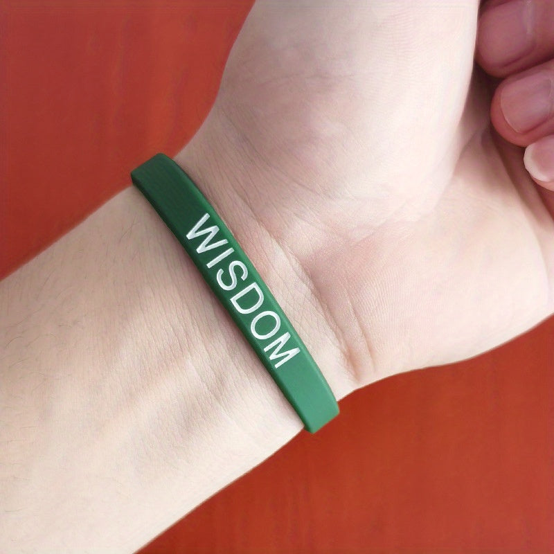 Sporty Style Waterproof Silicone Bracelet for Encouragement