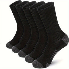 Men's Mid Crew Sport Socks - Breathable & Sweat Absorbing