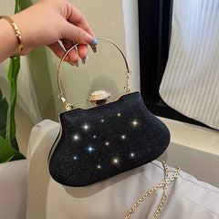 Rhinestone Evening Clutch Bag Formal Banquet Handbag Glitter