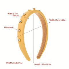 Rhinestone Headband Wide Brim Head Hoop Hair Accessories