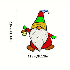 Acrylic Lantern Dwarf Santa Christmas Decoration Pendant