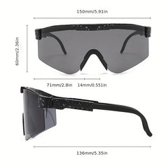 Men's Cyberpunk One-lens Sunglasses Windproof Outdoor Sports Eyewear