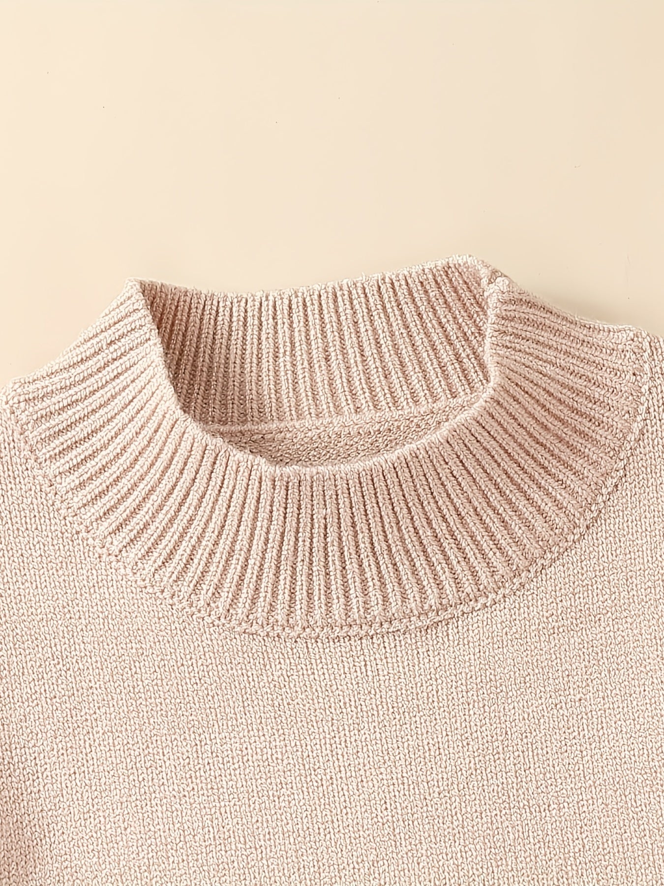 Cozy Knit Baby Sweater Long Sleeve Pullover Top