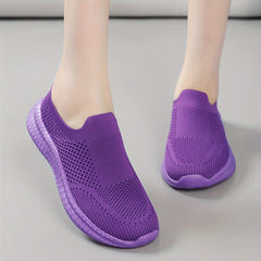 Versatile Mesh Breathable Low Top Sneakers Comfortable Running Shoes Women