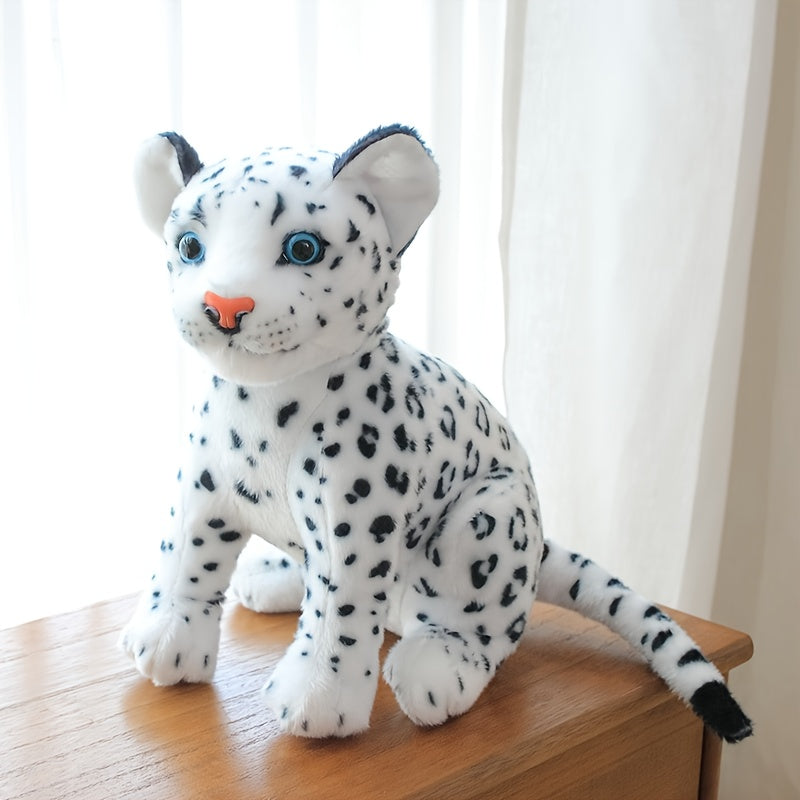 Leopard Plush Toy Snow Leopard Home Decor Stuffed Animal Soft Texture