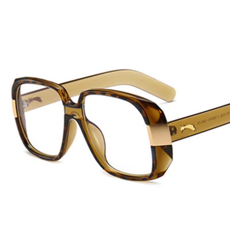 Thick Frame Sunglasses Transparent Rim Sun Glasses For Women Girls