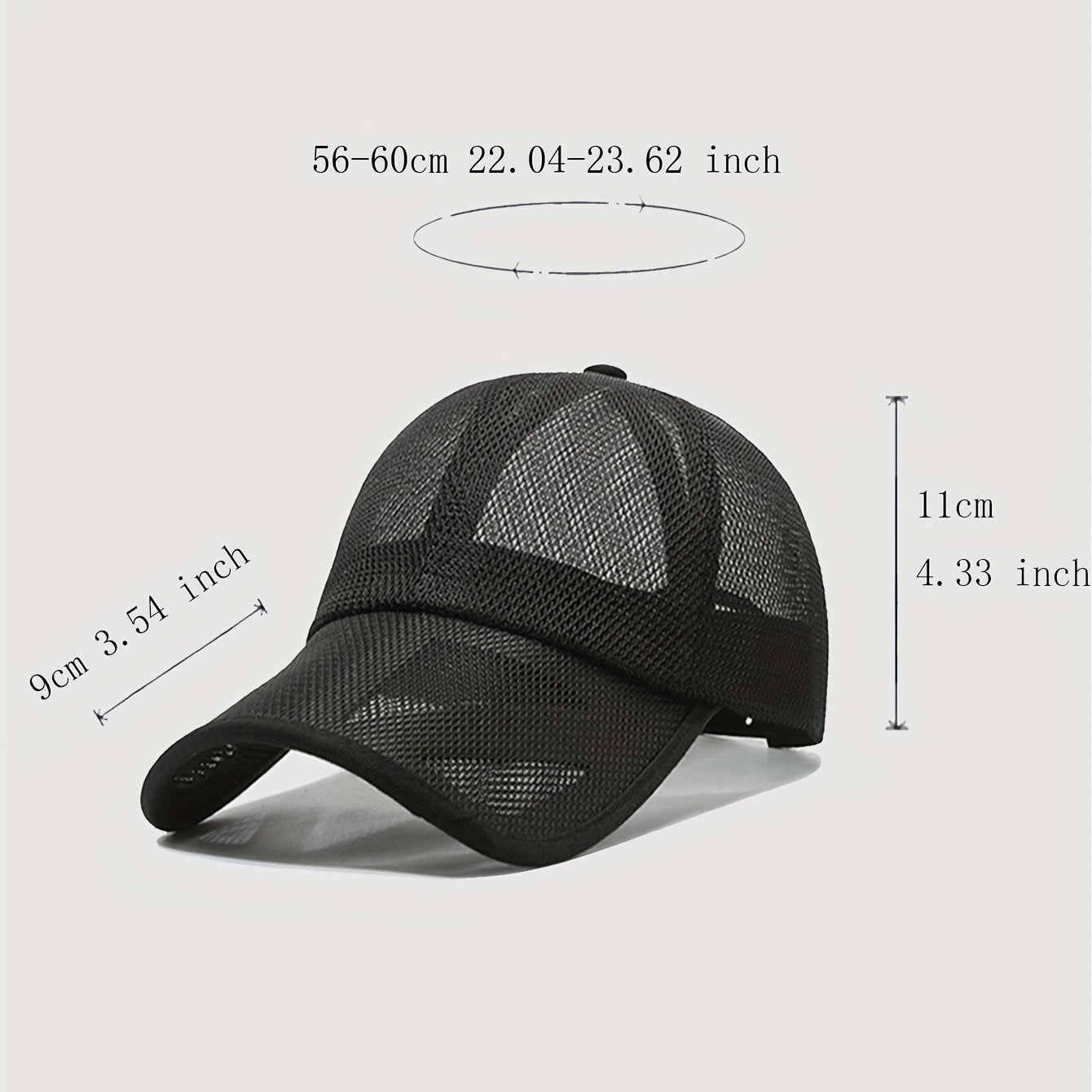 Mesh Trucker Hat Lightweight Golf Baseball Cap Quick Drying Sun Hats Unisex