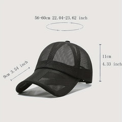 Mesh Trucker Hat Lightweight Golf Baseball Cap Quick Drying Sun Hats Unisex