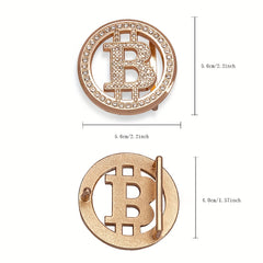 Alloy Round Buckle Casual Belt Buckle for Men