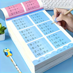 100 Math Operations Practice Books Arithmetic and Writing Skills 4pcs Set