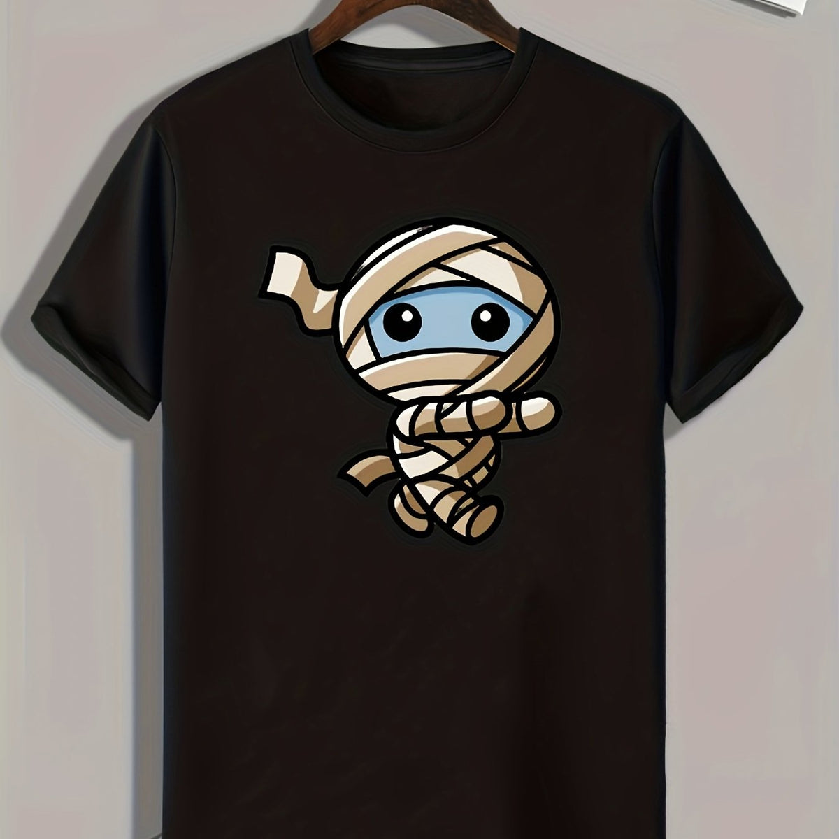 Mummy Print Men's Graphic T shirt Casual Comfy Tees For Summer