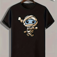 Mummy Print Men's Graphic T shirt Casual Comfy Tees For Summer