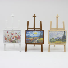1/12 Scale Painting Display Stand with BJD Scene Mixed Colors