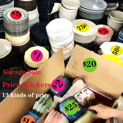 540pcs Garage Dollar Preprinted Tags Labels Pricing Stickers