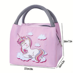 Cartoon Portable Lunch Box Insulated Bag For Work And School