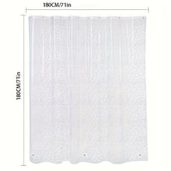 PEVA Clear Shower Curtain Waterproof 180x180cm
