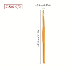 Double Ended Aluminum Alloy Crochet Sweater Needle Hand Knitting Tool