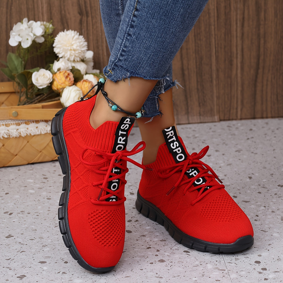 Women's Anti Slip Mesh Road Running Shoes Lightweight Sneakers