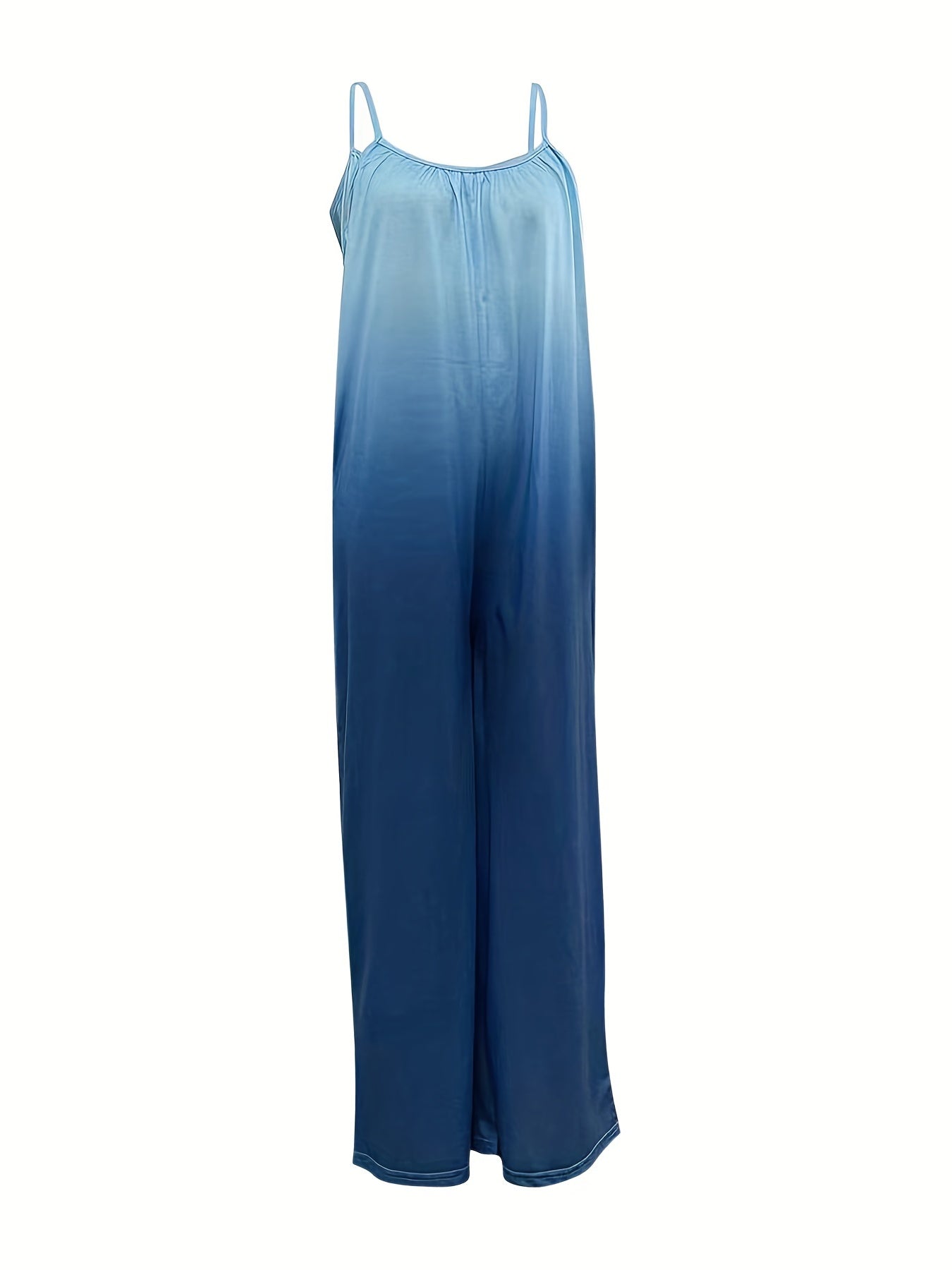 Ombre Print Cami Jumpsuit with Pockets