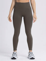 Seamless Hip Lifting Crop Pants High Waist Yoga Leggings